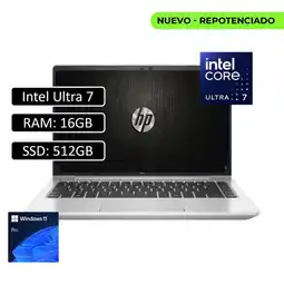 Falabella Portatil 440 G11 14″ Wuxga Ips, Intel Core Ultra 7 155U, 16Gb Ddr5, 512Gb Ssd, W11 Pro oferta
