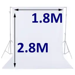Falabella Telón blanco para fondo de estudio fotográfico video 1.8m x 2.8 m oferta