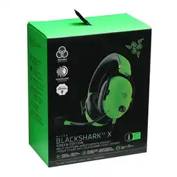 Falabella Audífonos Diadema Gamer Blackshark V2 X Sonido 7.1 Verde oferta