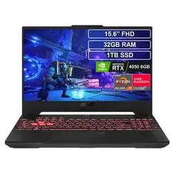 Falabella Portátil TUF GAMING A15 Ryzen 7 7435HS 32GB 1TB RTX4050 oferta