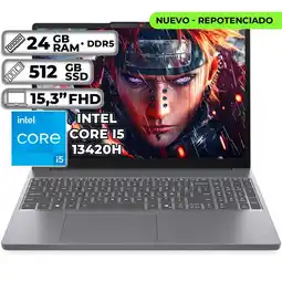 Falabella PORTÁTIL SLIM 3 15IRH10 INTEL CORE I5-13420H 24GB RAM 512GB SSD 15.3" FHD WUXGA oferta