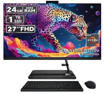 Falabella TODO EN UNO 3 27ALC6 RYZEN 7-7730U 24GB RAM 1TB SSD PANTALLA 27″ FHD LED oferta