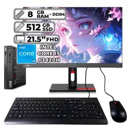 Falabella THINKCENTRE TINY INTEL CORE I5-13420H 8GB RAM 512GB SSD 215″ FHD oferta