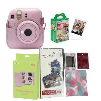 Falabella Mega combo DP Cámara Instantánea Instax Mini 12 Rosa oferta