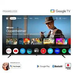 Falabella Televisor LED 70 pulgadas Frameless Multituner 4K UHD HDR Google TV OS oferta