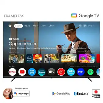 Falabella Televisor LED 70 pulgadas Frameless Multituner 4K UHD HDR Google TV OS oferta