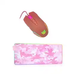 Falabella Mouse Rosa + Pad Mouse Rgb Xl 80cm30cm Onikuma oferta