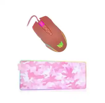 Falabella Mouse Rosa + Pad Mouse Rgb Xl 80cm30cm Onikuma oferta