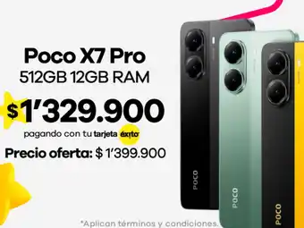 Éxito Poco X7 Pro oferta
