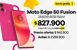 Éxito Moto Edge 50 Fusion oferta