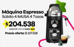 Éxito Imusa Máquina Espresso oferta
