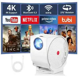Falabella Proyector con Android Full HD 1080P Wi Fi Bluetooth Video Beam oferta