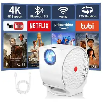 Falabella Proyector con Android Full HD 1080P Wi Fi Bluetooth Video Beam oferta