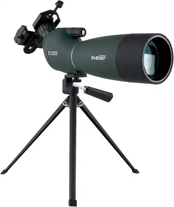 Falabella Telescopio telescópico Svbony Sv28 25-75x70 de color verde oscuro oferta
