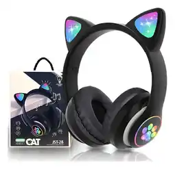 Falabella Audifonos Inalambricos Diadema Bluetooth Con Orejas De Gato Negro oferta