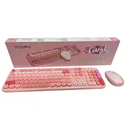 Falabella Combo Inalámbrico Teclado Y Mouse Mofii Lovely Silencioso Color Rosa oferta