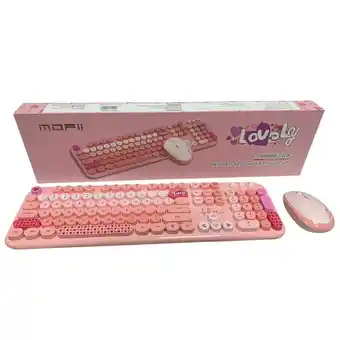 Falabella Combo Inalámbrico Teclado Y Mouse Mofii Lovely Silencioso Color Rosa oferta