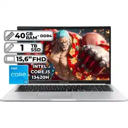 Falabella PORTÁTIL X1502VA-NJ896 INTEL CORE I5 13420H 40GB RAM 1TB SSD 156 FHD COOL SILVER oferta