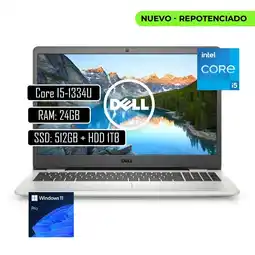 Falabella PORTATIL INSPIRON Intel Core i5-1334U Ram 24GB SSD 512GB - 1TB HDD 156 - WIN11 PRO oferta
