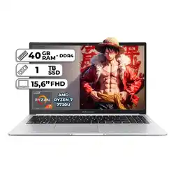 Falabella PORTÁTIL M1502YA-NJ107 AMD RYZEN 7 7730U 40GB RAM 1TB SSD PANTALLA 15.6” FHD oferta