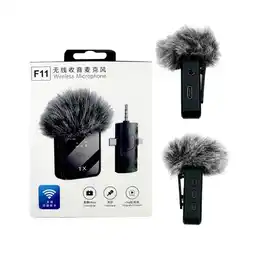 Falabella Micrófono Inalámbrico Solapa Profesional F11-2 X2 oferta