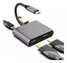 Falabella Hub Adaptador Usb C A 2 Hdmi 4k + Usb 3.0 + Usb C Pd Carga oferta