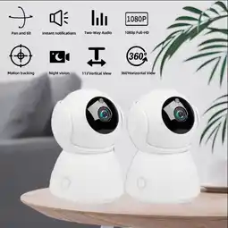 Falabella Cámara Seguridad Wifi x 2 Panorámica 360 Infrarroja oferta