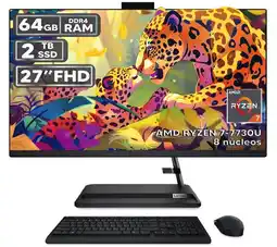 Falabella TODO EN UNO 3 27ALC6 RYZEN 7-7730U 64GB RAM 2TB SSD PANTALLA 27″ FHD LED oferta