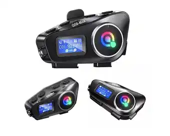 Falabella X2 Uni Intercomunicador Moto Q58 Max Con Pantalla Negro oferta