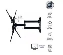Falabella Soporte Para Televisor 14 A 55 Pulgadas Hasta 50 Kilos oferta