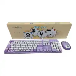 Falabella Combo Teclado + Mouse Inalambrico 24ghz Wb216 Con Ñ Color Lila oferta