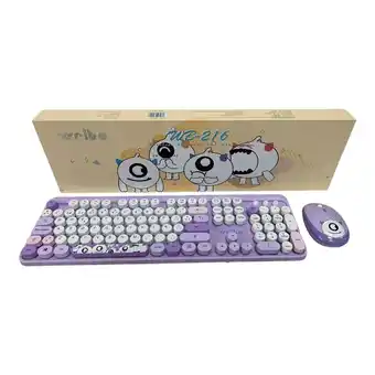 Falabella Combo Teclado + Mouse Inalambrico 24ghz Wb216 Con Ñ Color Lila oferta