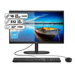 Falabella TODO EN UNO AIO 22-DG0011LA INTEL N100 16GB RAM SSD 512GB PANTALLA 22” FHD oferta