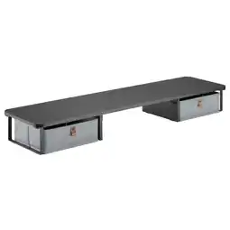 Falabella Base Eleva-monitor Madera Con 2 Cajones Techgo TDB-1 Negro oferta