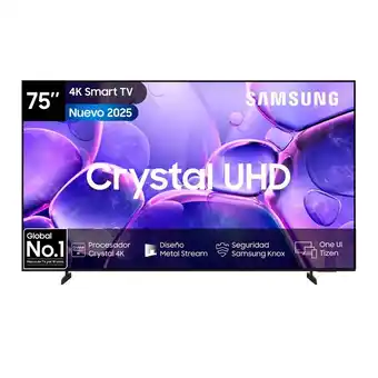 Falabella Televisor Smart 75 Pulgadas Crystal 4K U8000F (2025) oferta