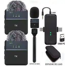 Falabella Micrófono Inalámbrico de Solapa Profesional Celular Tipo C iPhone y Pc SX31PRO oferta