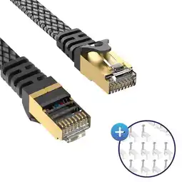 Falabella Cable Utp Ponchado Ethernet Cat 8 5 Metros 40 Gbps Trenzado Plano oferta