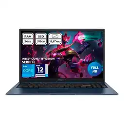 Falabella Portátil Vivobook X1502 Ci5-12500h 24gb Ssd512 Fhd156 Color Quiet Blue oferta