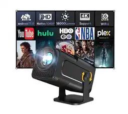 Falabella Proyector Smart WiFi y Bluetooth 1080P Android Aplicaciones 7000 Lumens oferta