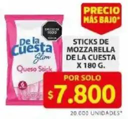 Ara De la cuesta sticks de mozzarella oferta