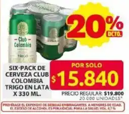 Ara Club colombia six-pack de cerveza trigo en lata oferta