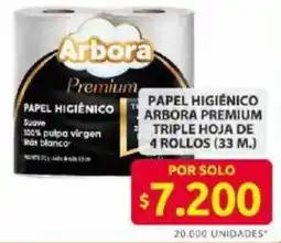 Ara Arbora premium papel higiénico triple hoja oferta