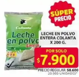 Ara Colanta leche en polvo en polvo entera oferta