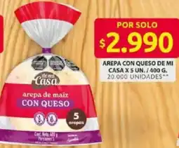 Ara De mi casa arepa con queso oferta