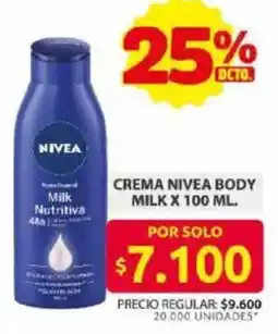 Ara Nivea crema body milk oferta