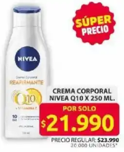 Ara Nivea crema corporal oferta