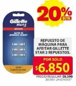 Ara Gillette repuesto de máquina para afeitar star 3 repuestos. oferta