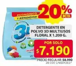 Ara 3D detergente en polvo multiusos floral oferta