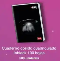 Jumbo Scribe cuaderno cosido cuadriculado inblack oferta