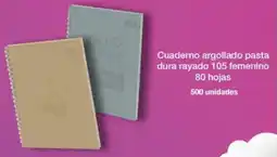 Jumbo Scribe cuaderno argollado pasta dura rayado oferta
